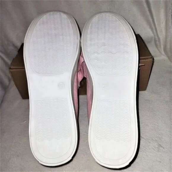 PLATFORM PINK SLIP ON BOW TIE SEWING CASUAL LOAFERS Size 9.5M NWT - Picture 4 of 4